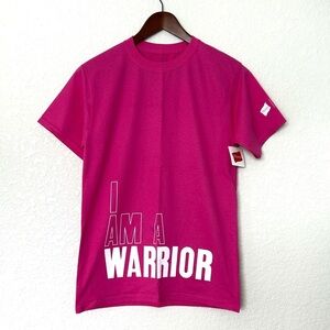 NWT Hanes I Am a Warrior Pink Tshirt - Small